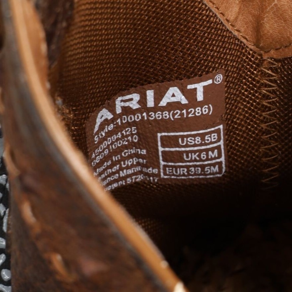 Ariat Dixie 10001368 Brown Oiled Leather Western Boots Womens 8.5 B - Picture 3 of 9